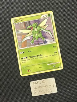 Pokemon HGSS Undaunted - Scyther - Non Holo Common - 65/90 - NM - Image 3