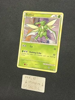 Pokemon HGSS Undaunted - Scyther - Non Holo Common - 65/90 - NM - Image 4