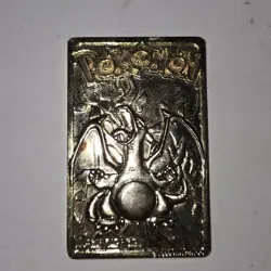 1999 Pokemon 23k Gold Plated Charizard Card Burger King Promo - Loose - Image 4