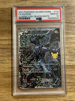 GRADED PSA 10 2021 Pokemon Celebrations FA/Zekrom Classic COLL #114 - Image 1