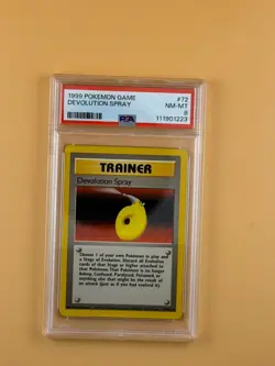 Pokemon Devolution Spray 072/102 Base Set PSA 8 - Image 1