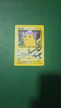 Pokemon Base Set 2 WOTC Autographed By Veronica Taylor Pikachu 87/130 - Image 1