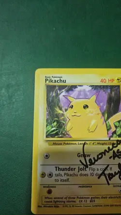 Pokemon Base Set 2 WOTC Autographed By Veronica Taylor Pikachu 87/130 - Image 2