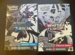 Pokemon TCG Scarlet and Violet Black Bolt and White Flare Booster Bundles Sealed - Image 1