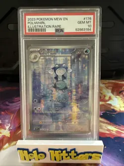 Poliwhirl Illustration Rare 2023 Pokemon Scarlet & Violet 151 IR en #176 PSA 10 - Image 1