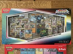 Costco Pokemon S&V Prismatic Evolutions MINI TINS & Lucario Ex Tyranitar Ex NIB - Image 2