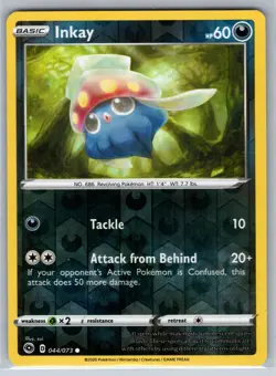 NM Inkay 044/073 Reverse Holo Champion's Path Pokemon 2020 - Image 1
