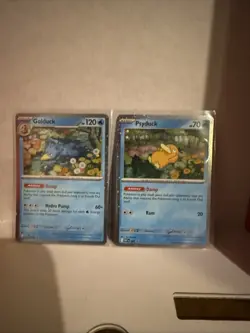 Pokemon TCG Mega Evolutions Psyduck 007 - Golduck 008 Black Star Promo - Image 4