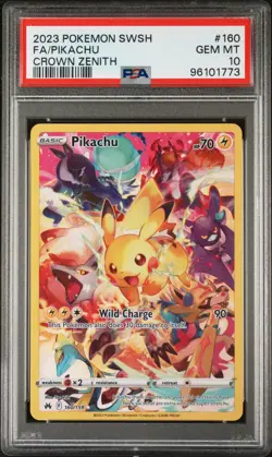 Pokemon TCG Crown Zenith Pikachu 160/159 Secret Rare Psa 10 - Image 1