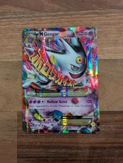 Pokemon TCG Mega Gengar EX XY166 Holo Full Art Black Star Promo 2016 - Image 1