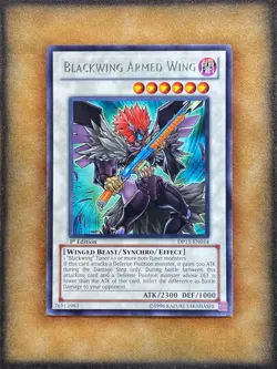 Yugioh Blackwing Armed Wing DP11-EN014 Rare 1st Ed NM - Image 1