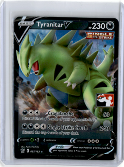 Tyranitar V Pokemon Prize Pack Series 1 Promo Pokemon Card NM/LP Play Stamp - Image 1