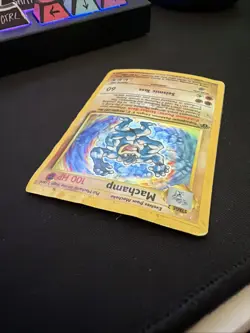 Machamp Pokemon Card 1st Edition 8/102 Holofoil Rare Base Set Damaged - Image 4