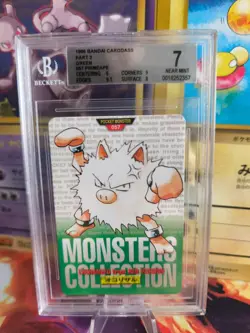 Pokemon Card Primeap Monsters collection Carddass 1996 Japan BGS Beckett 7 (9) - Image 1