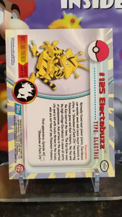 ELECTABUZZ TV Animation Ed POKEMON Series 2 Non-Holo 2000 TOPPS Trading Card 125 - Image 2