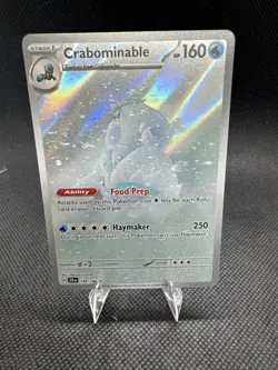 Pokemon TCG Crabominable Illustration Rare Stellar Crown Ultra Rare Card 149/142 - Image 1