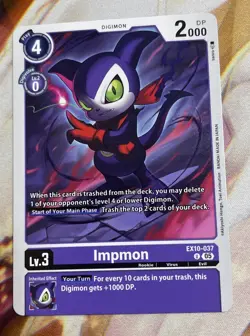Digimon Card Game Impmon EX10-037 U - Image 1