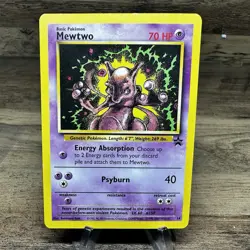 Mewtwo 14/53 Black Star Promo WOTC Pokemon Card - Image 1