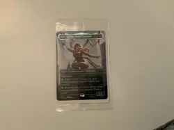Magic the Gathering Spider-man Iron spider Mary Jane promo foil card - Image 1