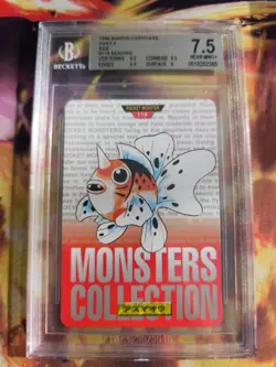 Pokemon Card Monsters collection Carddass 1996 Seaking BGS Beckett 7.5 (9.5) - Image 2