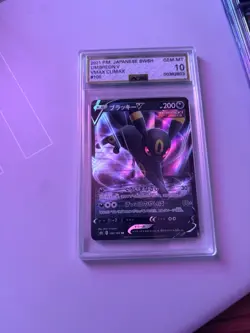 2021 Pokemon VMAX Climax Umbreon Graded GEM MT 10 Card - Image 1