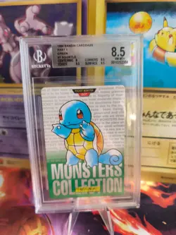 Pokemon Card Monsters collection Carddass 1996 Japan Squirtle BGS Beckett 8.5+ - Image 1