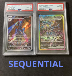 PSA 10 Magneton 112/106 Ceruledge 109/106 AR Set Pokemon Card 2024 SEQUENTIAL - Image 1