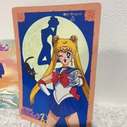 Rare. Sailor Moon Jumbo Card Mizuno Ami Tsukino Rabbit - Image 3