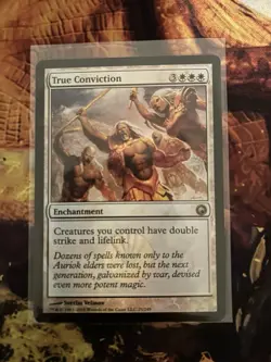 1x True Conviction MTG Scars of Mirrodin Rare Foil NM - Image 1