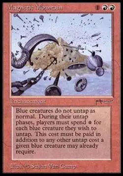 MTG English Magnetic Mountain NM Normal Arabian Nights - Image 1