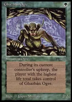 MTG English Ghazban Ogre NM Normal Arabian Nights - Image 1