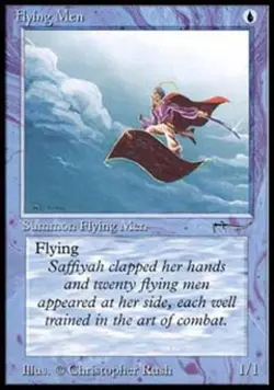 MTG English Flying Men NM Normal Arabian Nights - Image 1