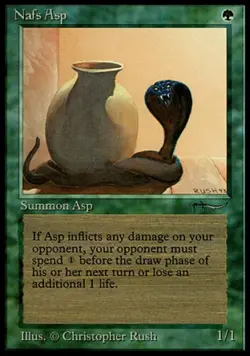 MTG English Nafs Asp (dark circle) NM Normal Arabian Nights - Image 1