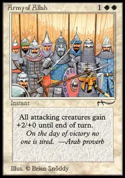 MTG English Army of Allah (light circle) NM Normal Arabian Nights - Image 1