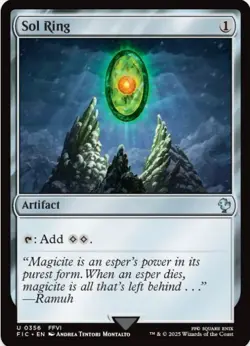 1 x Sol Ring (356) - Final Fantasy Commander - LP - MTG - Image 1