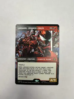 Carnage, Crimson Chaos (Borderless) 0227 (R) MTG Marvel's Spider-Man (SPM) - Image 1