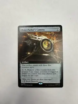 MTG Marvel's Spider-Man PETER PARKER'S CAMERA Extended Art Rare #0280 - Image 1