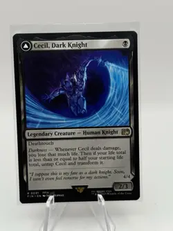 Cecil, Dark Knight MTG Final Fantasy R 0091 Non-Foil NM Pack Fresh - Image 1
