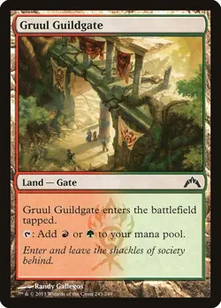 Gruul Guildgate 2x FOIL GTC MTG Gatecrash Common MINT red green land - Image 1