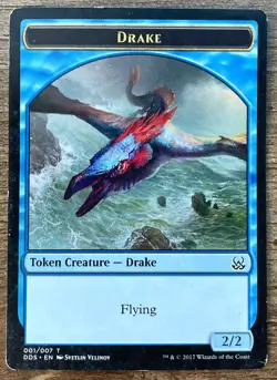 Drake MTG 2017 Token Creature Flying 001/007 MP - Image 1