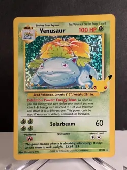 Pokemon TCG SWSH 25th Celebrations Anniversary - Venusaur HOLO 15/102 - Image 1