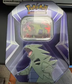 Tyranitar Triple Whammy Collectors Tin - Pokemon TCG - Factory Sealed - Image 1