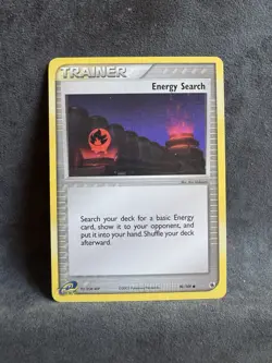 Energy Search 90/109 Ruby and Sapphire Regular Pokemon TCG Moderately Played - Image 1