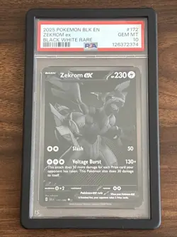 Zekrom EX Pokemon TCG Black Bolt 172/086 English PSA 10 - Image 4