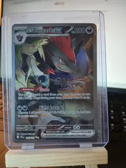 Pokemon TCG N's Zoroark ex 185/159 Sv09: Journey Together Holo - Image 1