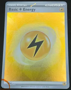 LP Basic Lightning Energy SVE 012 Reverse Holo Pokemon Prismatic Evolutions - Image 2