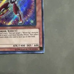 Yugioh Wind-Up Rabbit PHSW-EN083 Secret Rare MP 1st Edition - Image 3