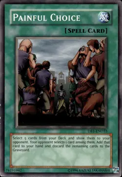 Painful Choice - DB1-EN033 - LP - YuGiOh - Image 1