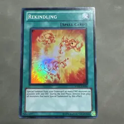 YuGiOh Rekindling TU03-EN004 Turbo Pack Unlimited Super Rare LP - Image 1