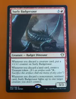 1x Surly Badgersaur | Commander 2020 | MTG Magic Cards - Image 1